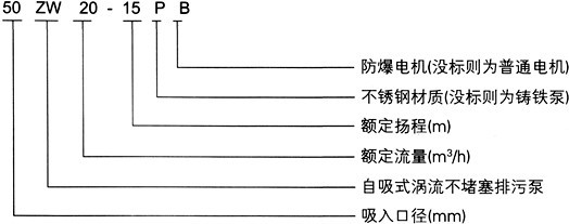 ZW型自吸无堵塞排污泵