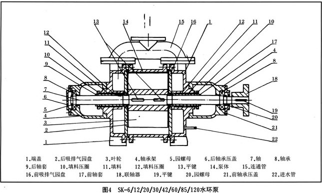 SK型水环式真空泵