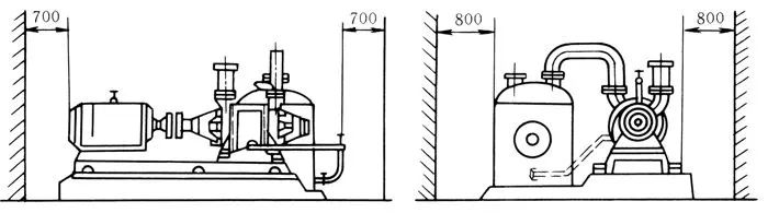 泵的布置方式、布置要求及安装距离